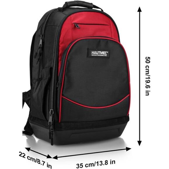 Pro Tool Backpack,Heavy Duty Tool Organizer Bag with Laptop Compartment - Picture 2 of 7